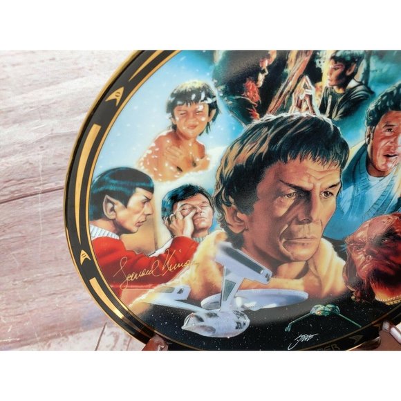 Vintage 1997 The Hamilton Collection Spock Reborn Star Trek Life Of Spock Plate - Picture 5 of 12
